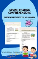 Vorschau - Arbeitsblätter - Spring Reading Comprehensions / Klasse 5 - Deckblatt
