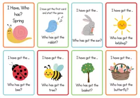 Vorschau - Spiele - I Have, Who Has? - Spring Reading Game / ESL - Seite 1