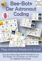 Vorschau - Bildkarten - Bee-Bot® Bodenmatte ASTRONAUT Aktivität: Rakete ins Weltall - Deckblatt