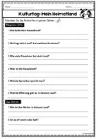 Vorschau - Arbeitsblätter - Kulturtag: Mein Heimatland/ DaZ & DaF/ A1-A2 - Seite 2