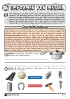 Vorschau - Arbeitsblätter - Umformen von Metall (Biegen, Treiben, Kaltumformen, Warmumformen) - Seite 2
