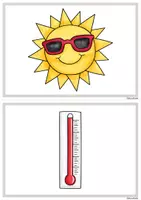 Vorschau - Spiele - 40 Bildkarten / Wortkarten: Sommer (mit/ohne Silbenschrift) - Seite 1