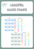 Vorschau - Spiele - Legespiel: Uhrzeiten – Ganze Stunden - Deckblatt