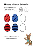 Vorschau - Mal- und Bastelvorlagen - Kombinatorik zu Ostern - Seite 3