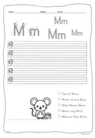 Vorschau - Arbeitsblätter - 3fach differenzierte Buchstabeneinführung Mm, Oo, Ll, Bb - Seite 1
