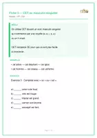 Aperçu - Feuilles d'exercices - Livret des activités sur les adjectifs demonstratifs - Page 2