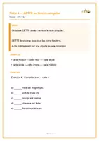Aperçu - Feuilles d'exercices - Livret des activités sur les adjectifs demonstratifs - Page 3