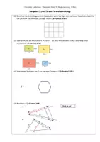 Vorschau - Arbeitsblätter - Klassenarbeit Wurzeln Potenzen Ähnlichkeit Pythagoras incl. Förder Lernen - Seite 1