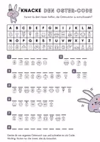 Vorschau - Quiz - Oster-Code knacken – Rätsel für die Grundschule - Deckblatt