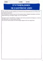 Vorschau - Arbeitsblätter - Die Europäische Union - Seite 1