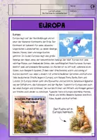 Vorschau - Arbeitsblätter - Kontinente | Einheit 7: Europa | mit Lösungen | PDF & PPTX - Deckblatt