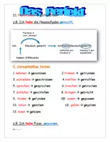 Vorschau - Arbeitsblätter - Das Perfekt - mit haben und sein - Seite 3