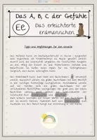 Vorschau - Arbeitsblätter - Buchstabe E: Das A, B, C der Gefühle - Seite 1