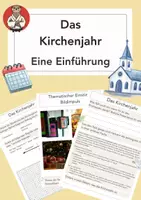 Vorschau - Unterrichtsreihen - Das Kirchenjahr: kennenlernen und einordnen - Deckblatt