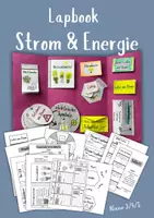 Vorschau - Unterrichtsreihen - Strom & Energie - Lapbook zur Unterrichtseinheit zum Basteln - Deckblatt