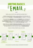 Vorschau - Arbeitsblätter - Writing Basics - E-Mail (Step-By-Step-Anleitung, Worksheets & mehr!) - Seite 1