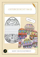 Vorschau - Arbeitsblätter - Ostergedicht im Ei - Deckblatt
