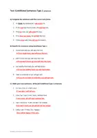 Vorschau - Arbeitsblätter - Test: Conditional Sentences Type 1 - Seite 1