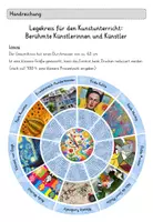 Vorschau - Spiele - Legekreis Künstler - Freiarbeit Kunstunterricht - Seite 1
