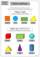 Vorschau - Arbeitsblätter - Flächen und Körper – Stationenarbeit, Arbeitsheft & Test (Geometrie Sachunterricht) - Seite 2