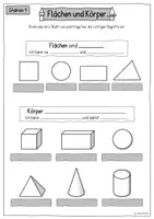 Vorschau - Arbeitsblätter - Flächen und Körper – Stationenarbeit, Arbeitsheft & Test (Geometrie Sachunterricht) - Seite 3