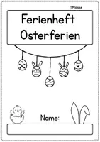Vorschau - Arbeitsblätter - Ferienmappe Ostern Arbeitsblätter schreiben, rechnen, lesen - Seite 1