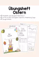 Vorschau - Arbeitsblätter - Oster-Übungsblätter / Übungsheft Mathe Klasse 2 - Deckblatt