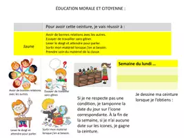 Aperçu - Apprentissages en autonomie - CEINTURESDECOMPORTEMENT - Page 1