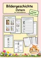 Vorschau - Arbeitsblätter - Bildergeschichte Ostern mit Arbeitsblättern Klasse 3/4 - Deckblatt