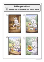 Vorschau - Arbeitsblätter - Bildergeschichte Ostern mit Arbeitsblättern Klasse 3/4 - Seite 1