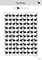 Vorschau - Arbeitsblätter - Suchbilder zur Förderung von Konzentration - Seite 1