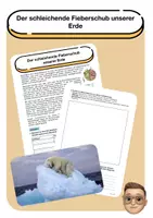 Vorschau - Arbeitsblätter - Der schleichende Fiebertraum unserer Erde (Sachtext) - Deckblatt
