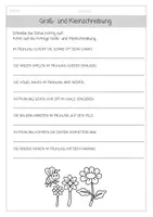 Vorschau - Arbeitsblätter - Groß- und Kleinschreibung Jahreszeiten - Deckblatt
