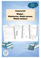 Vorschau - Klassenarbeiten - Klassenarbeit Winkel - Deckblatt