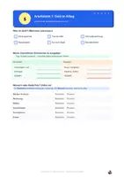 Vorschau - Arbeitsblätter - Finanzbildung: Projekttag Finanzen (Mittelschule) – Arbeitsblätter, Lösungen & Lehrerhandbuch | Investieren, Aktien, ETFs, Crypro, Immobilien - Seite 1