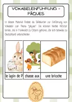 Vorschau - Bildkarten - Vokabeleinführung zu "Pâques" - Deckblatt