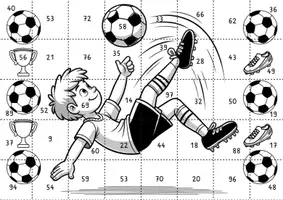 Vorschau - Arbeitsblätter - Fußball WM 2026 Mathepuzzle – 40 Aufgaben Addition & Subtraktion bis 100 - Seite 2