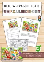 Vorschau - Stundenentwürfe - 3 - Unfallbericht schreiben – Bildimpuls, W-Fragen & Lösungen - Deckblatt