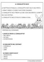 anteprima - Font originali - ASPETTANDO LE VACANZE DI PASQUA CON IL CONIGLIETTO NICO - Classe 1 - Pagina 1