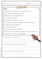 Vorschau - Arbeitsblätter - Sachtext Biber - Seite 1