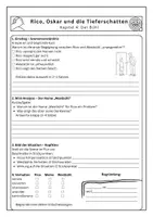 Vorschau - Arbeitsblätter - Rico, Oskar und die Tieferschatten – Begleitmaterial Kapitel 4 - Seite 2