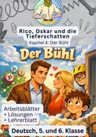 Vorschau - Arbeitsblätter - Rico, Oskar und die Tieferschatten – Begleitmaterial Kapitel 4 - Deckblatt