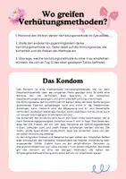 Vorschau - Arbeitsblätter - Unterrichtsstunde zum Thema Schwangerschaft & Verhütung - Deckblatt