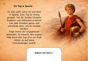Vorschau - Stundenentwürfe - Griechenland-Bundle: Athen und Sparta interaktiv entdecken mit zwei interaktiven PDFs sowie Vergleichsblatt und Exit Ticket - Seite 3