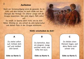 Vorschau - Stundenentwürfe - Ein Tag in Sparta Historisches Entscheidungsspiel zur spartanischen Erziehung mit Reflexionsaufgaben - Seite 3