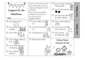Vorschau - Mal- und Bastelvorlagen - Lesepass Osterferien (Leporello) - Seite 3
