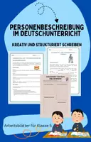 Vorschau - Arbeitsblätter - Personenbeschreibung / Arbeitsblätter Klasse 5 - Deckblatt