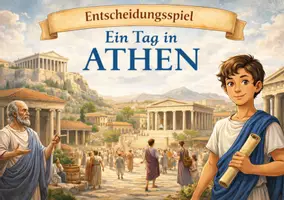 Vorschau - Stundenentwürfe - Ein Tag in Athen Entscheidungsspiel zur Lebenswelt, Erziehung und Teilhabe im antiken Athen - Seite 1