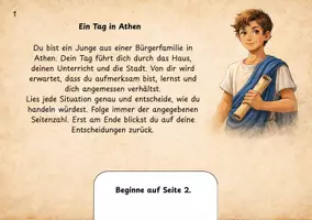 Vorschau - Stundenentwürfe - Ein Tag in Athen Entscheidungsspiel zur Lebenswelt, Erziehung und Teilhabe im antiken Athen - Seite 2