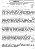 Vorschau - Arbeitsblätter - Frühblüher Klasse 2, 3 – Lesetext mit Fragen (lesen und verstehen) - Seite 1
